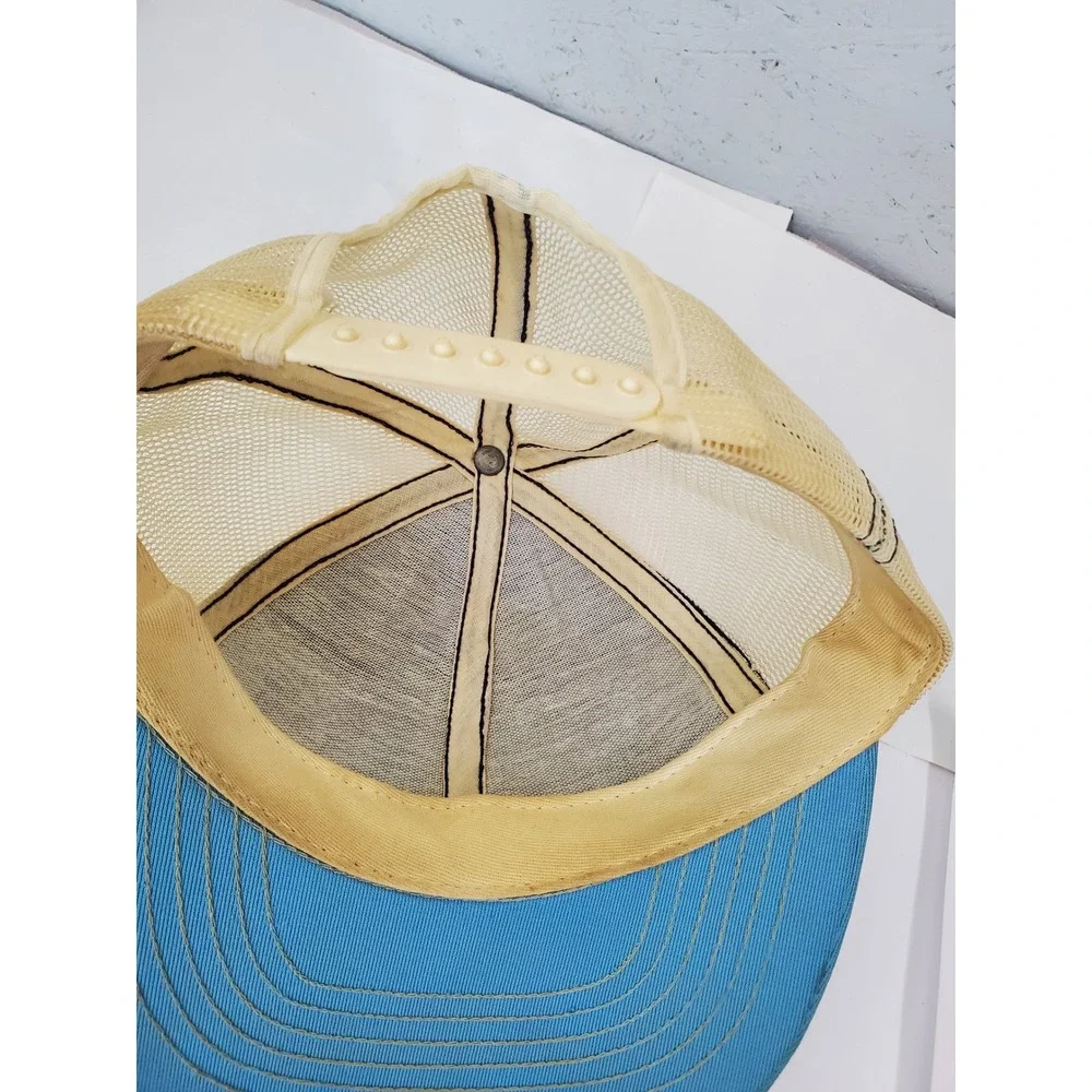 Vintage Billies Lounge Trucker Hat Navy Blue Snapback Mesh Cap Retro Bar Hat